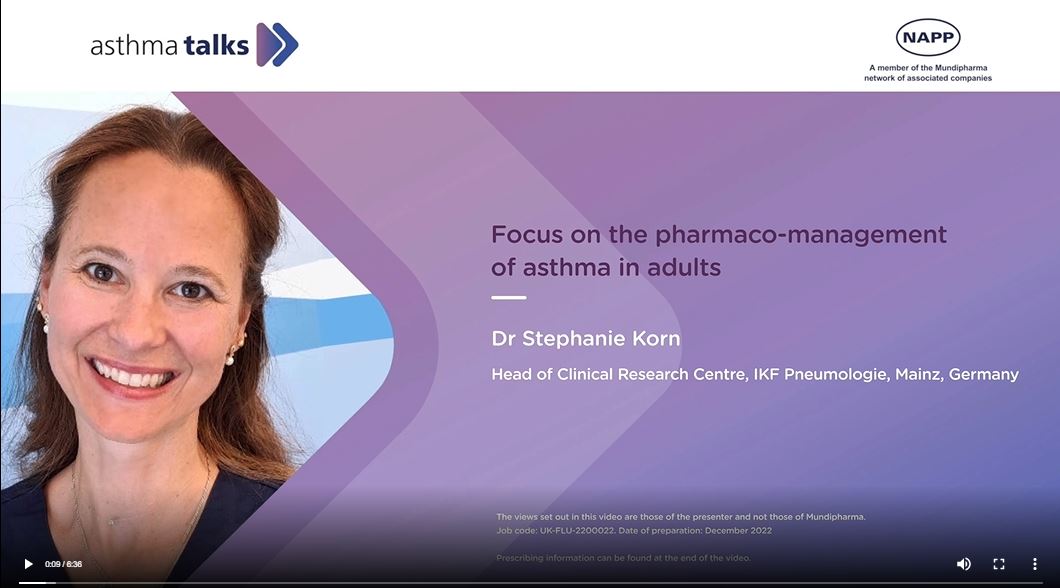 Pharmacological management of asthma in adults topic 2