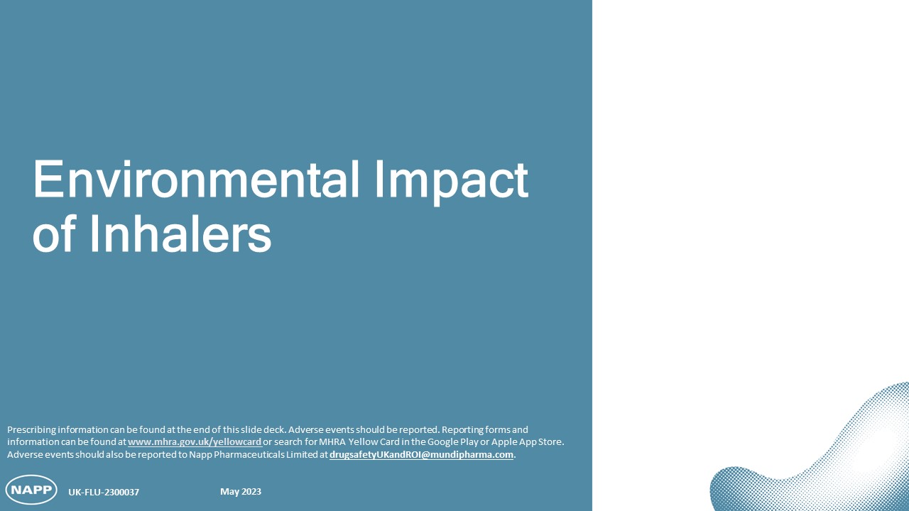 Environmental Impact of Inhalers slides