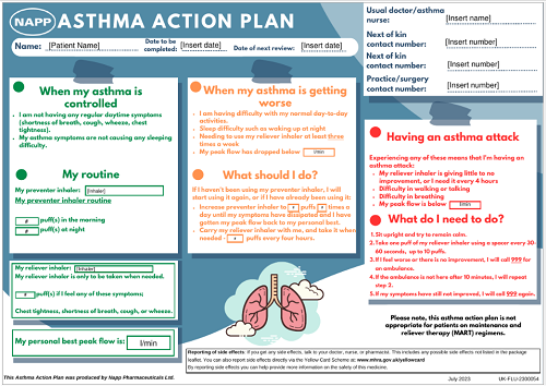 Personalised Asthma Action Plan