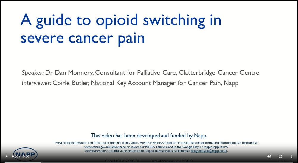 A guide too opioid switching in severe cancer pain